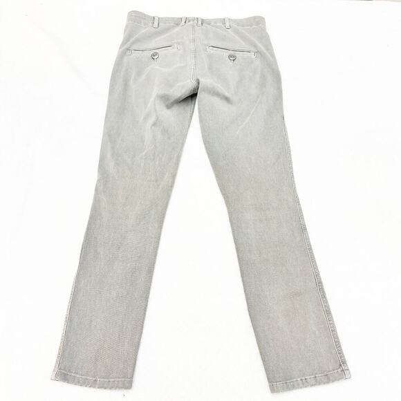 The Great Corduroy Style Slim Leg Gray Denim Stretch Jean Pants Size 28 - Picture 3 of 9